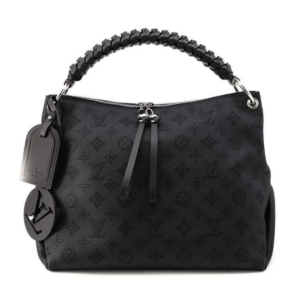 Louis Vuitton Handbags - Louis Vuitton Monogram Mahina Beauvure Hobo Shoulder Bag Black